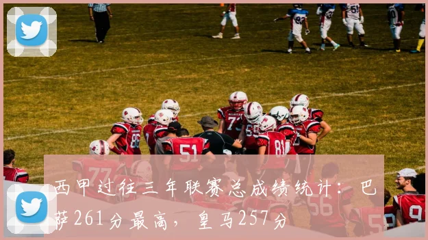西甲过往三年联赛总成绩统计：巴萨261分最高，皇马257分
